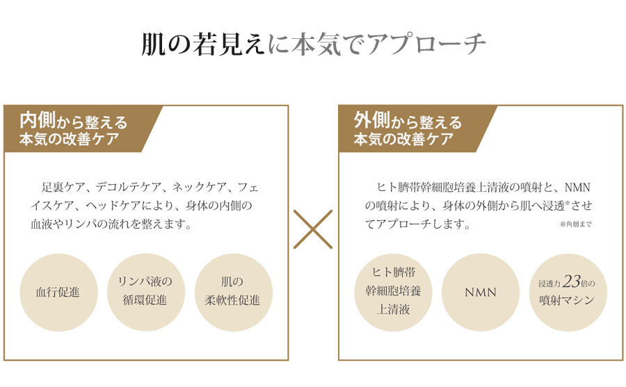 内側と外側から整える本気の改善ケア