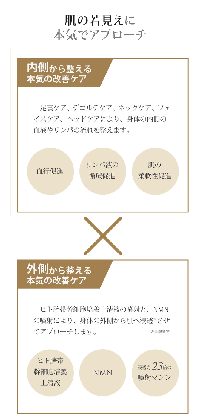 内側と外側から整える本気の改善ケア